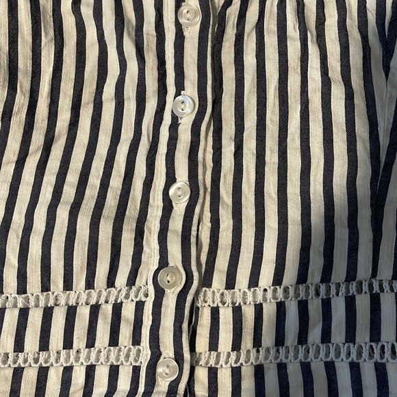 H&M Ruffle Striped crop tank, 6 - Picture 3 of 4